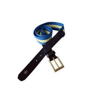 Southern Tide Orange Blue Surcingle Belt size 34